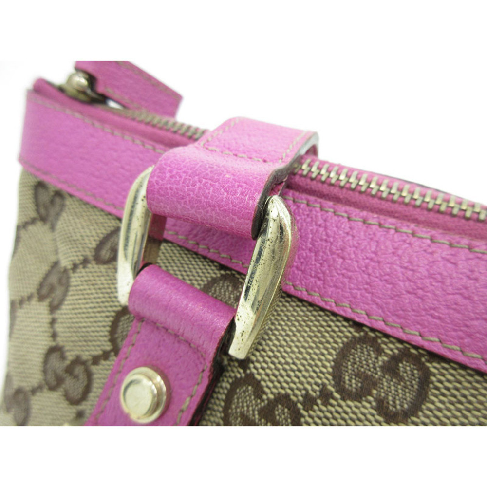 Gucci Canvas Pink GG Bag Tote Abbey Beige - Picture 7 of 11